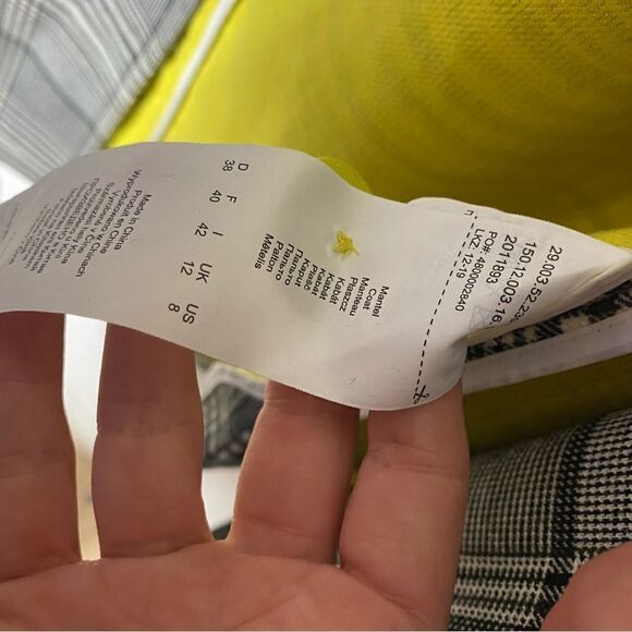 S. Oliver black label SZ 8 oversized plaid blazer jacket - Picture 8 of 8